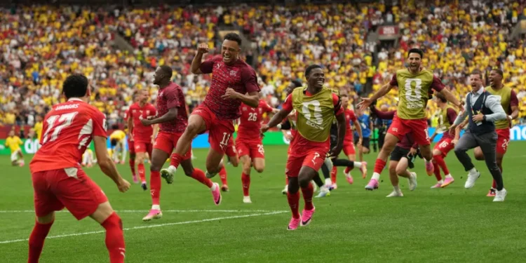 Swiss Singkirkan Kolombia Lewat Adu Penalti, Skor Akhir 4-3