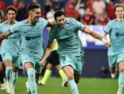 Liga Spanyol: Penalti Robert Lewandowski Bawa Barcelona Tekuk Osasuna 2-1