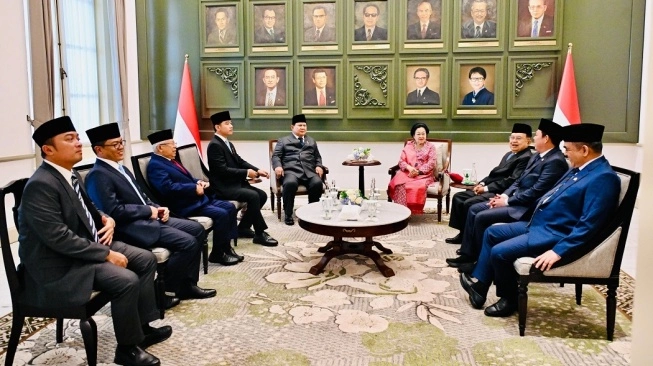 Prabowo, Megawati, JK, dan Ma’ruf Kumpul di Gedung Pancasila