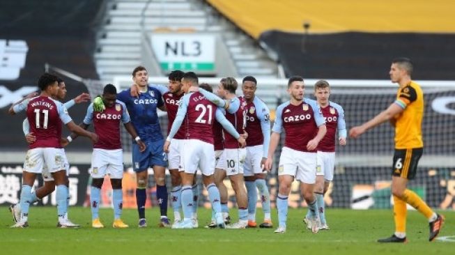 Penalti Akhir Laga Menangkan Aston Villa di Markas Wolverhampton