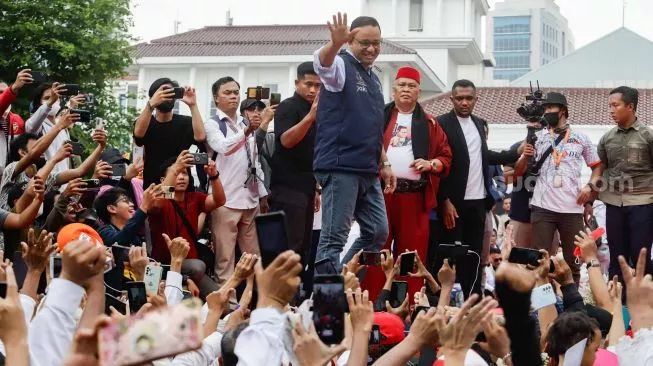 Anies Baswedan Pamit ke Warga Jakarta, Teriakan ‘Presiden’ Menggema