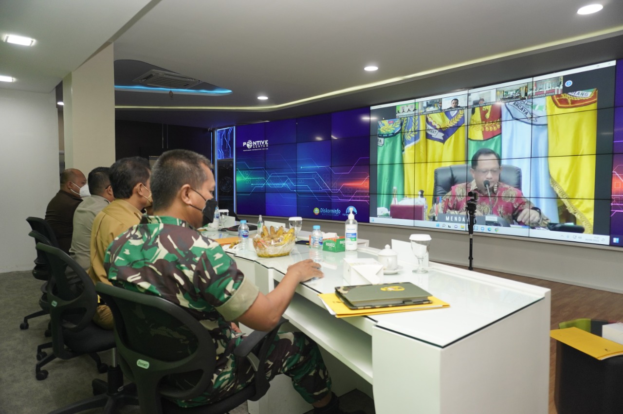 Rakor Pengendalian Inflasi Daerah, Pemkot Pontianak Bahas Isue Global dan Jaga Ketahanan Pangan Bersama Mendagri