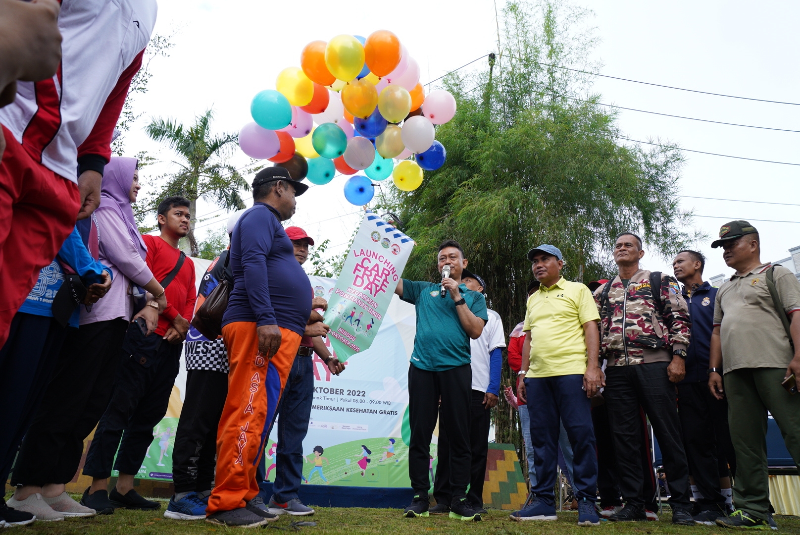 Wali Kota Pontianak Luncurkan ‘Zona Car Free Day’ Pontianak Timur