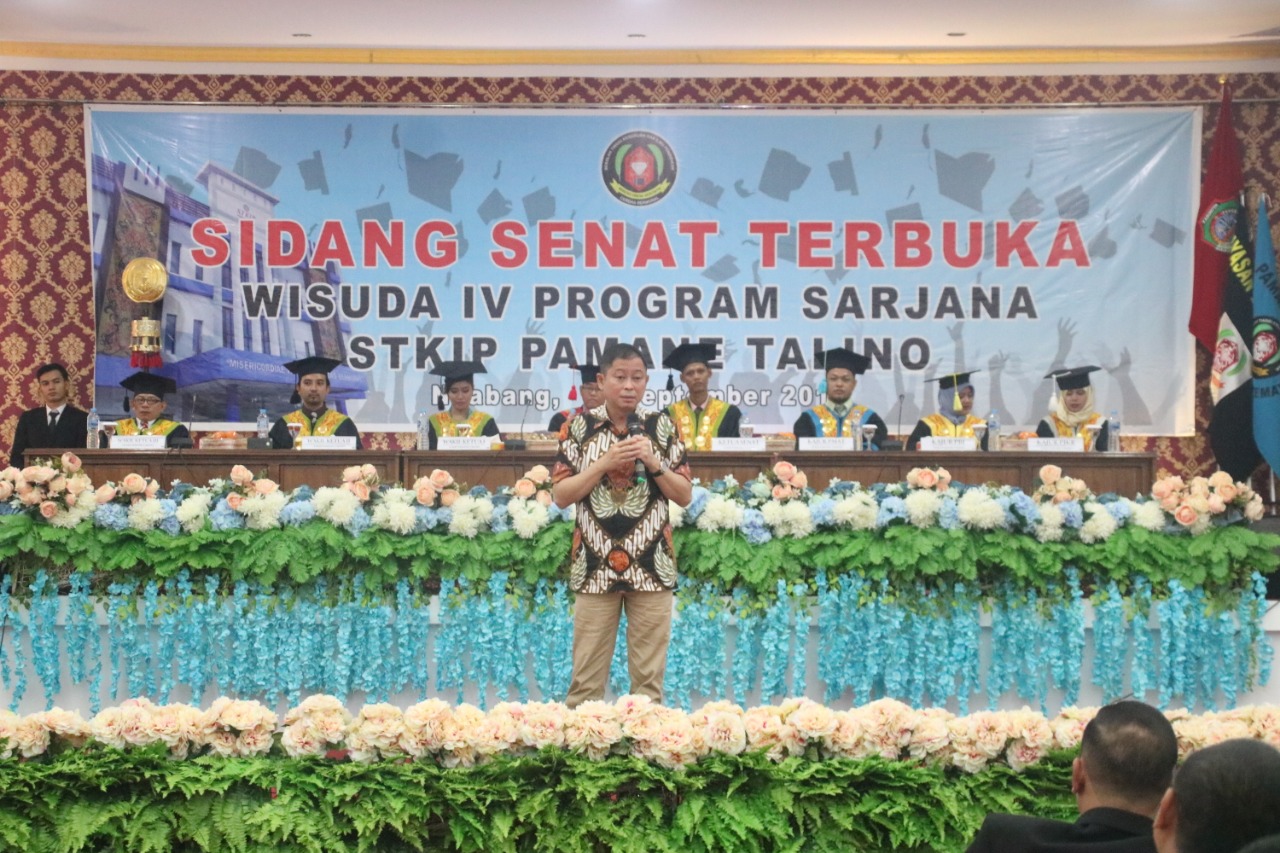 Wisudawan STKIP Pamane Yakini Landak diharapkan Jadi Kader Pembangunan SDM