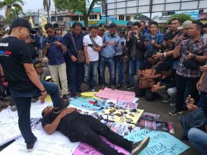 Aksi Damai Jurnalis dan Mahasiswa Sepakati MoU Dengan Kapolres Ketapang