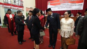 Unsur Pimpinan DPRD Landak Periode 2019-2024 dilantik