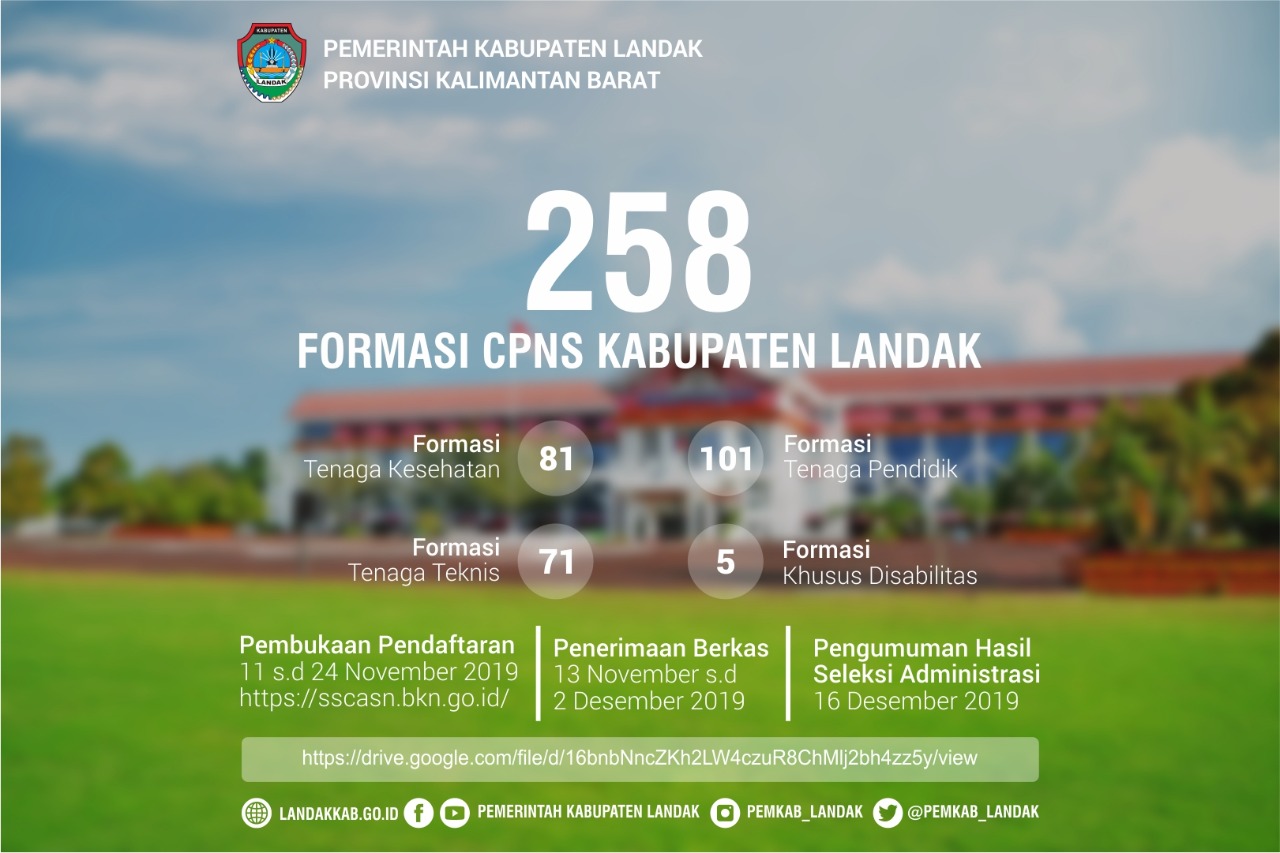 Pemkab Landak Sampaikan Pengumuman CPNS 2019