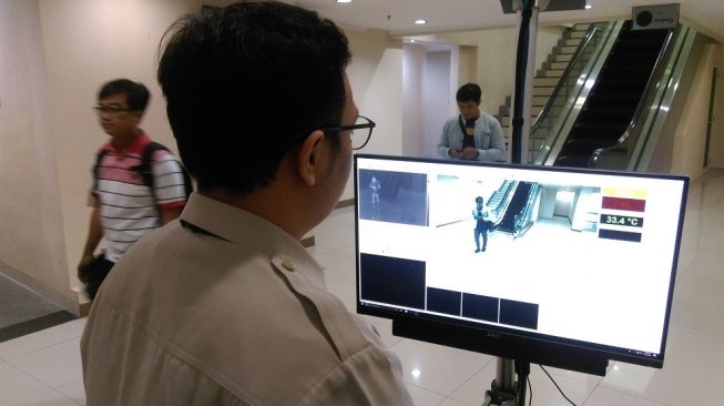 Antisipasi Virus Corona Penumpang Asal China, AP II Pasang Thermal Scanner