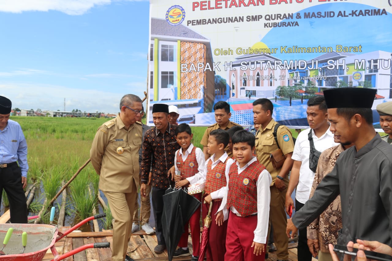 Pemprov Kalbar Dukung Pembangunan SMP Qur’an dan Masjid Al Karima