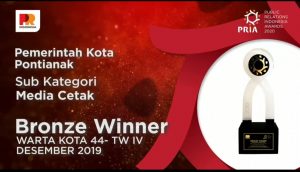 Majalah Warta Kota Pemkot Pontianak Raih PR Indonesia Award