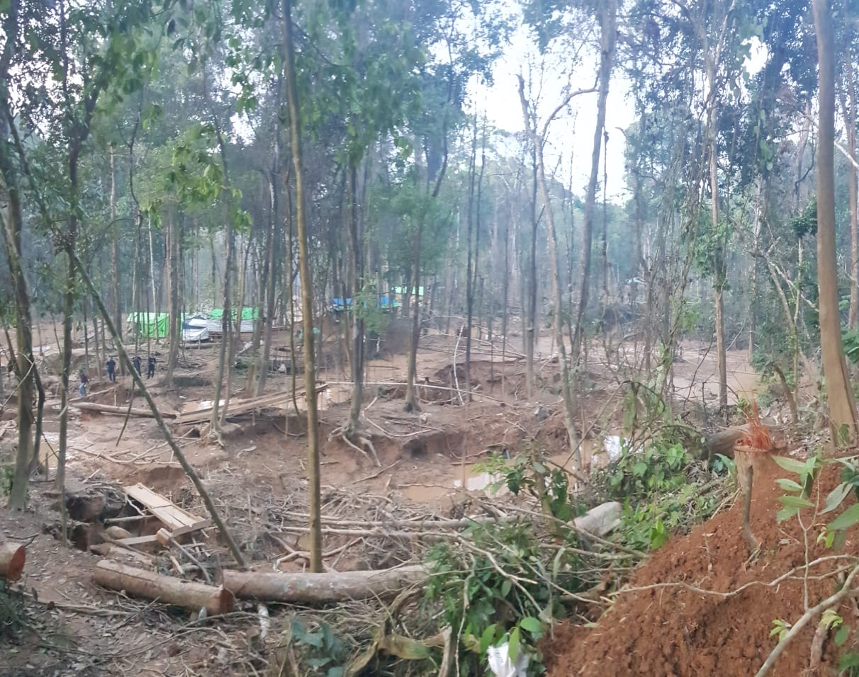 Polres Ketapang Tertibkan Lokasi PETI