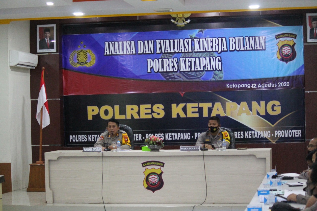 Ukur Kinerja Jajaran, Polres Ketapang Gelar Anev