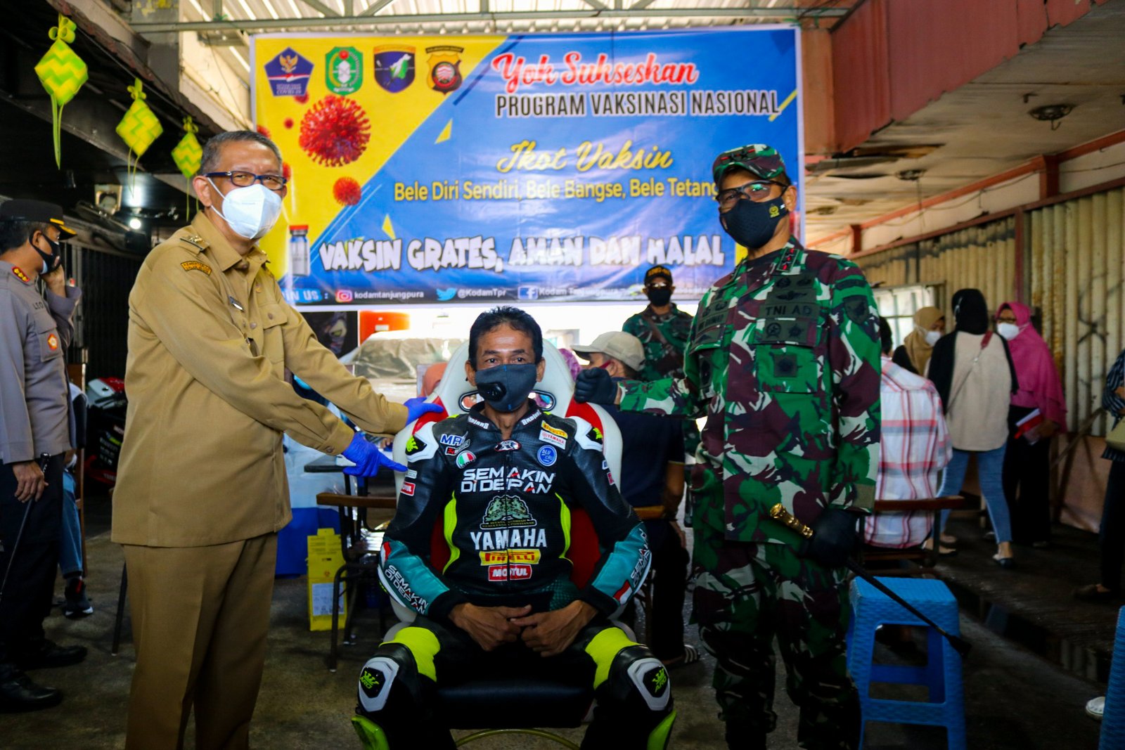 Sutarmidji Apresiasi Pebalap Senior Kalbar Fasilitasi Giat Vaksinasi Massal
