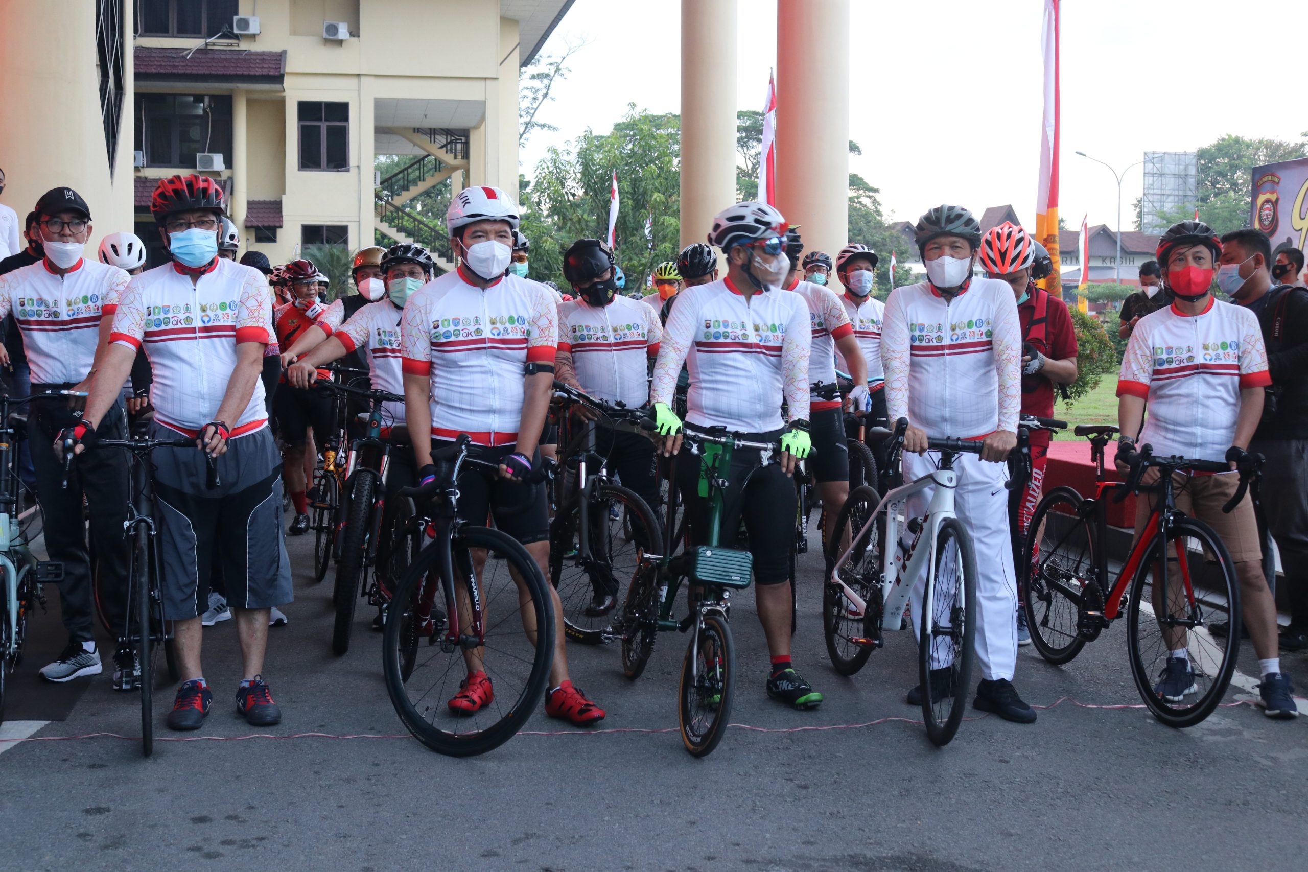 Gowes Bersama Forkopimda di HUT Bhayangkara ke-75, Ini Asa Leysandri Terhadap Polda Kalbar