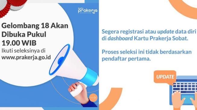 Cara Daftar Kartu Prakerja Gelombang 18 Tahun 2021, Insentif Rp 3,55 Juta Cair