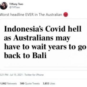 Sebut Indonesia Neraka Covid-19, Media Australia Ini Banjir Kecaman Warganet