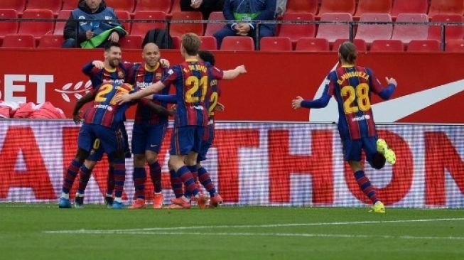 Assist dan Gol Lionel Messi di Kandang Sevilla, Barcelona Menang 2-0