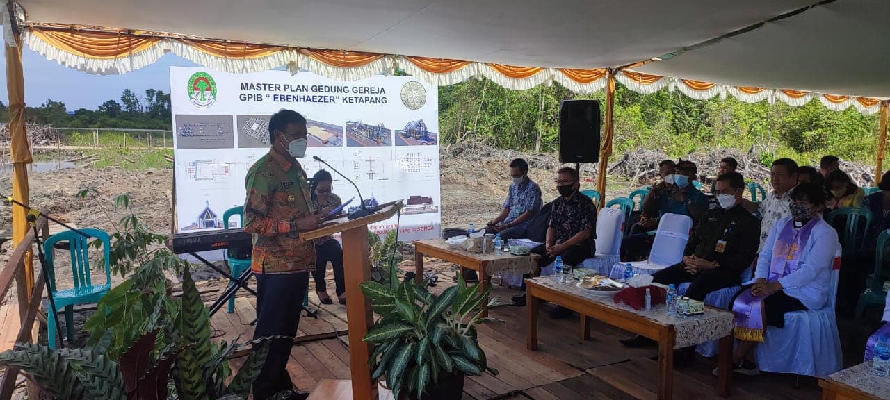 Dukung Pembangunan Gereja GPIB Ebenhaizer, Wabup Ketapang: Jaga Kerukunan Antar Umat Beragama