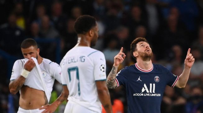 Messi Cetak Gol Perdana, PSG Bungkam Manchester City 2-0
