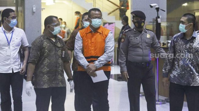 Edhy Prabowo Diperiksa KPK Soal Barang Bukti Uang di Rumah Dinas Menteri