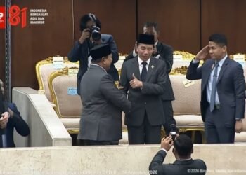 Prabowo dan Jokowi Saling Hormat di Sidang Tahunan MPR 2026