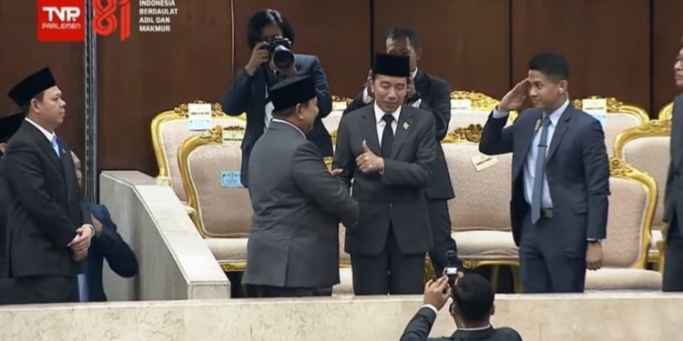 Prabowo dan Jokowi Saling Hormat di Sidang Tahunan MPR 2026