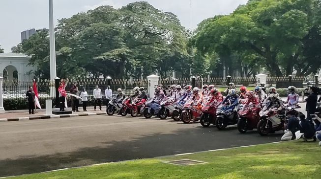 Lepas Para Pebalap MotoGP Konvoi ke Bundaran HI