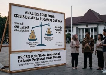 491 Daerah di Indonesia Belum Mampu Tutup Belanja Pegawai dari PAD
