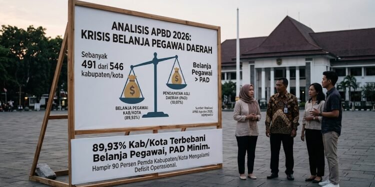 491 Daerah di Indonesia Belum Mampu Tutup Belanja Pegawai dari PAD