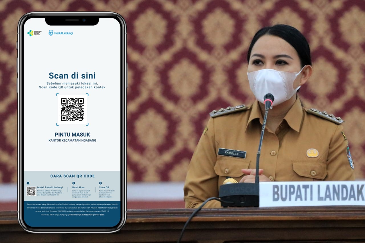 Pemkab Landak Berlakukan Scan Peduli Lindungi Per Januari 2022