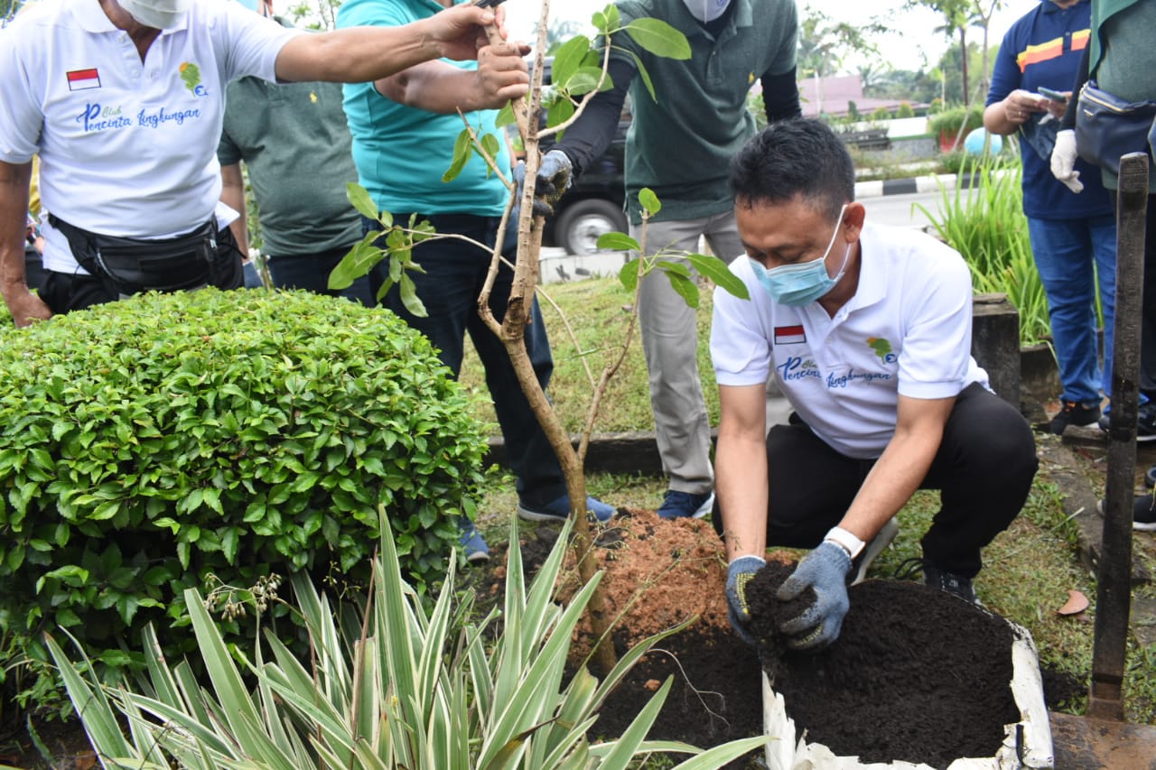 Percantik Trotoar A Yani dengan Pohon Berbunga
