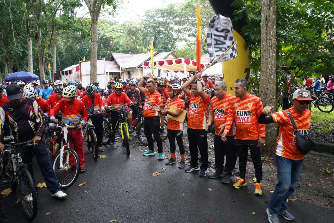 KONI Pontianak Gelar Fun Bike, Gaungkan Semangat Berolahraga di Masyarakat