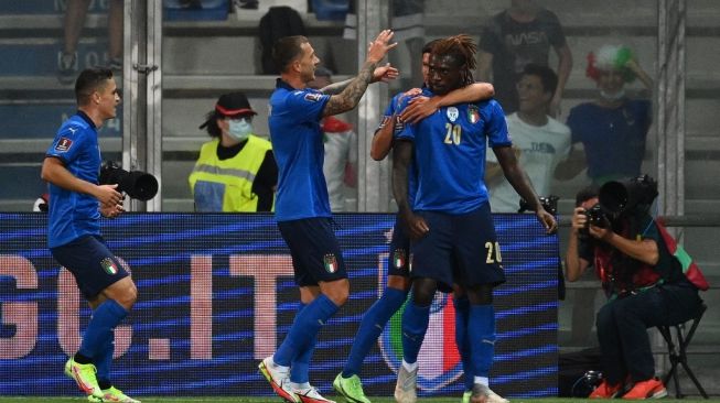 Kualifikasi Piala Dunia 2022: Italia Pesta 5 Gol ke Gawang Lithuania