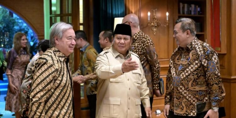 Prabowo dan Sekjen PBB António Guterres Bertemu di Hambalang, Perkuat Komitmen Perdamaian Global