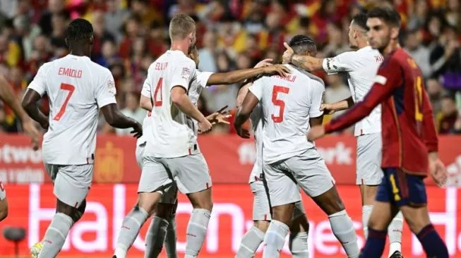 Spanyol Kalah 1-2 Vs Swiss di La Romareda