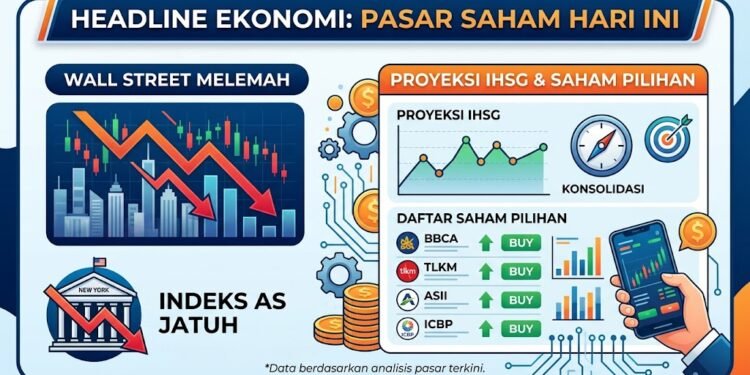Wall Street Melemah, Ini Proyeksi IHSG dan Daftar Saham Pilihan
