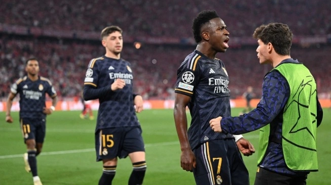 Liga Champions: Dua Gol Vinicius Junior Selamatkan Real Madrid dari Kekalahan Vs Bayern Munich
