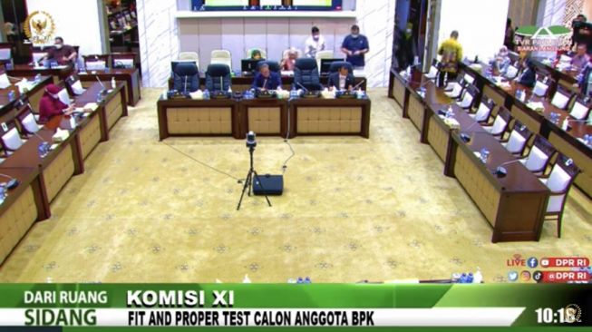 Dihadiri Fisik dan Virtual, Fit and Proper Test Calon Anggota BPK Digelar Terbuka