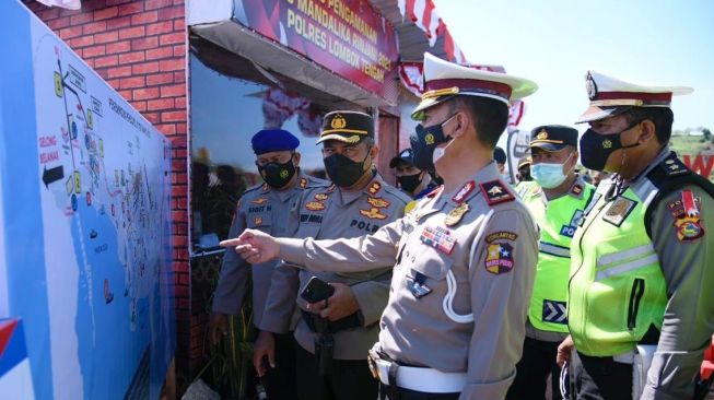 Korlantas Polri Cek Kesiapan Pos Pengamanan Jelang WSBK di Sirkuit Mandalika