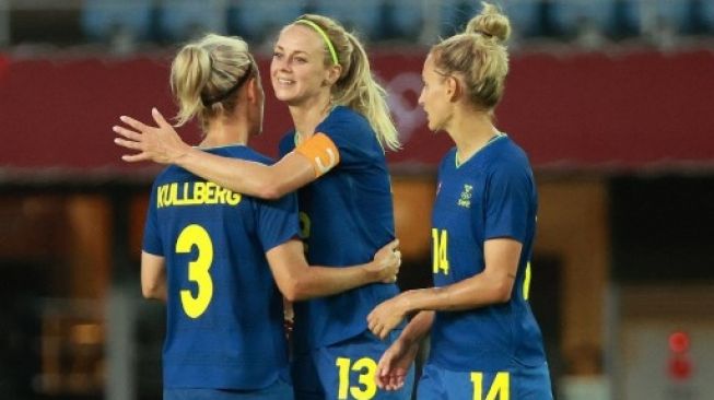 Olimpiade Tokyo: Hajar Selandia Baru 2-0, Swedia Sapu Bersih Poin di Grup G
