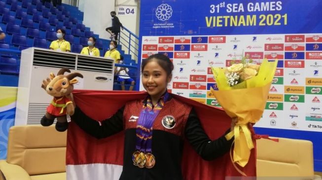 Rifda Irfanaluthfi Kembali Sumbang Emas SEA Games 2021