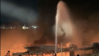 Kapal Penumpang Dumai Line 5 Terbakar dan Meledak Dekat Pelabuhan Domestik Sekupang