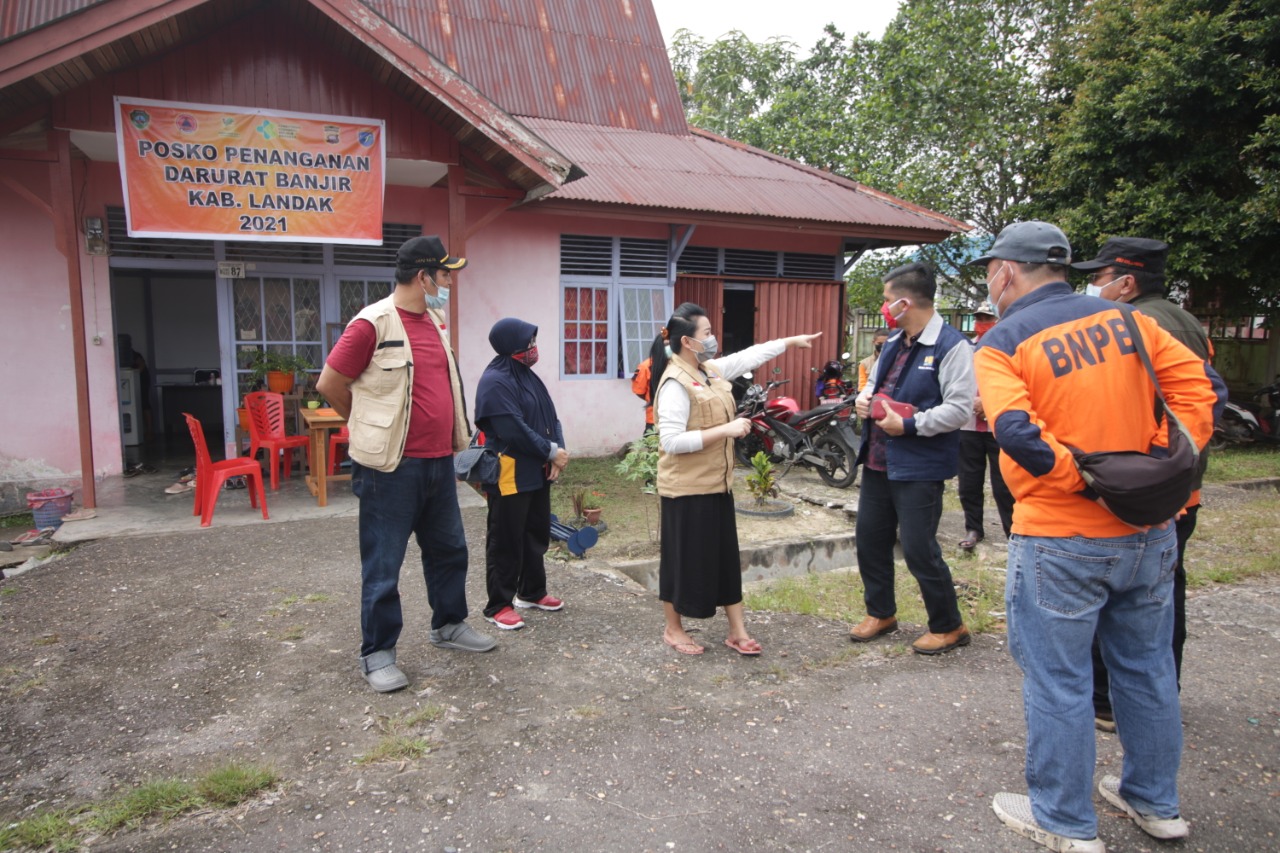 Monitorting Banjir, Bupati Landak: Evakuasi dan Prioritas Keselamatan Warga dengan Rapid Antigen