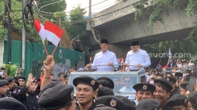 Pasangan Anies dan Cak Imin Daftar Capres-Cawapres ke KPU