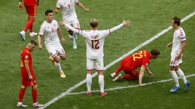 Denmark Melenggang ke Perempat Final Euro 2020 Usai Bungkam Wales 4 Gol