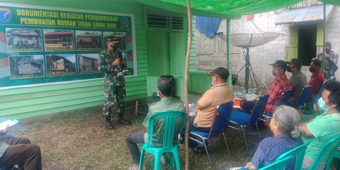 Warg Landak Dapat Bantuan Rumah Layak Huni Dari TNI