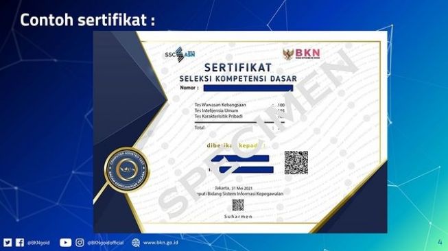 Cara Download Sertifikat Hasil SKD CPNS 2021 dan Cara Cek Keasliannya