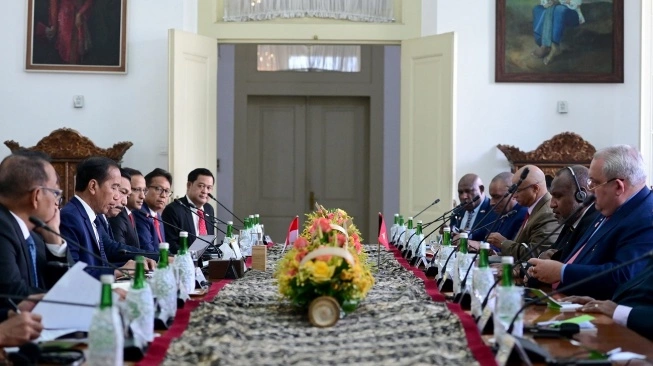 Jokowi Dan PM Papua Nugini Bahas Kerja Sama Bilateral Dan Kawasan Pasifik