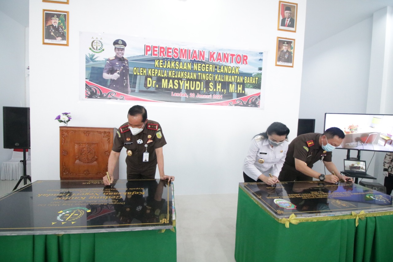 Peresmian Kantor Kejaksaan Negeri Landak