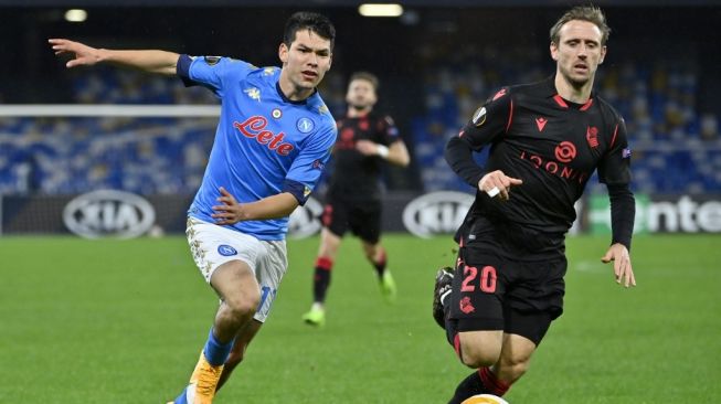 Napoli vs Real Sociedad Bermain Imbang  1-1, La Real Tetap Lolos